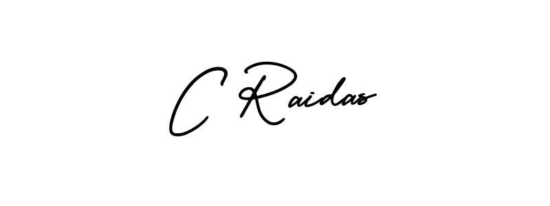 The best way (AmerikaSignatureDemo-Regular) to make a short signature is to pick only two or three words in your name. The name C Raidas include a total of six letters. For converting this name. C Raidas signature style 3 images and pictures png