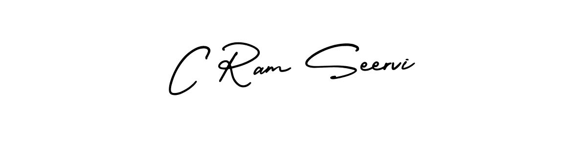 Also You can easily find your signature by using the search form. We will create C Ram Seervi name handwritten signature images for you free of cost using AmerikaSignatureDemo-Regular sign style. C Ram Seervi signature style 3 images and pictures png