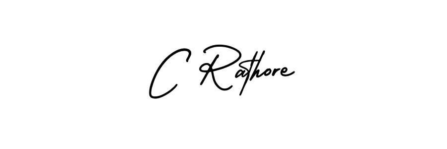 AmerikaSignatureDemo-Regular is a professional signature style that is perfect for those who want to add a touch of class to their signature. It is also a great choice for those who want to make their signature more unique. Get C Rathore name to fancy signature for free. C Rathore signature style 3 images and pictures png