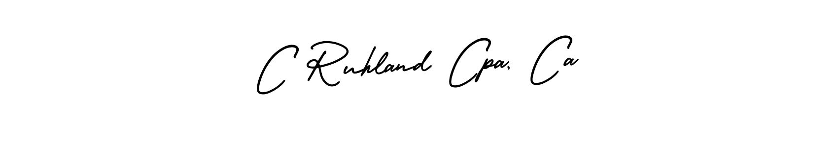How to make C Ruhland Cpa, Ca signature? AmerikaSignatureDemo-Regular is a professional autograph style. Create handwritten signature for C Ruhland Cpa, Ca name. C Ruhland Cpa, Ca signature style 3 images and pictures png