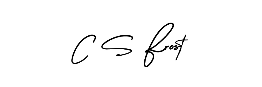 Design your own signature with our free online signature maker. With this signature software, you can create a handwritten (AmerikaSignatureDemo-Regular) signature for name C S Frost. C S Frost signature style 3 images and pictures png