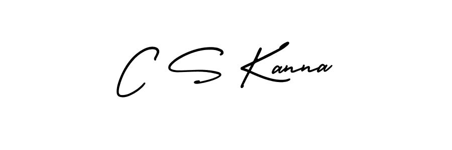 Create a beautiful signature design for name C S Kanna. With this signature (AmerikaSignatureDemo-Regular) fonts, you can make a handwritten signature for free. C S Kanna signature style 3 images and pictures png