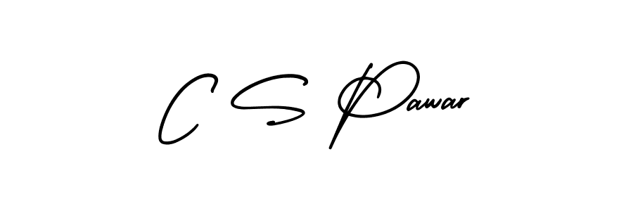 Create a beautiful signature design for name C S Pawar. With this signature (AmerikaSignatureDemo-Regular) fonts, you can make a handwritten signature for free. C S Pawar signature style 3 images and pictures png