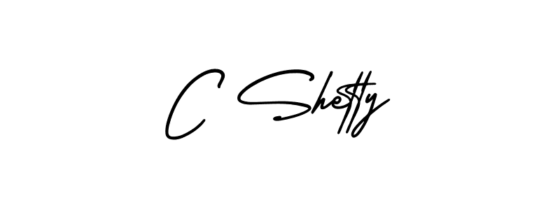 You should practise on your own different ways (AmerikaSignatureDemo-Regular) to write your name (C Shetty) in signature. don't let someone else do it for you. C Shetty signature style 3 images and pictures png