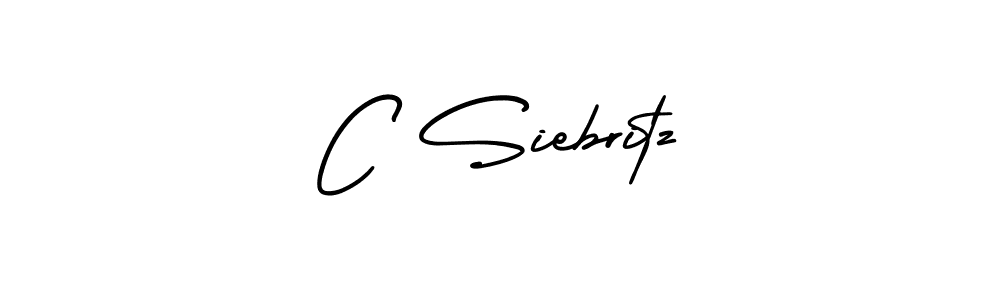 Use a signature maker to create a handwritten signature online. With this signature software, you can design (AmerikaSignatureDemo-Regular) your own signature for name C Siebritz. C Siebritz signature style 3 images and pictures png