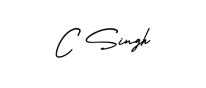 Make a beautiful signature design for name C Singh. With this signature (AmerikaSignatureDemo-Regular) style, you can create a handwritten signature for free. C Singh signature style 3 images and pictures png