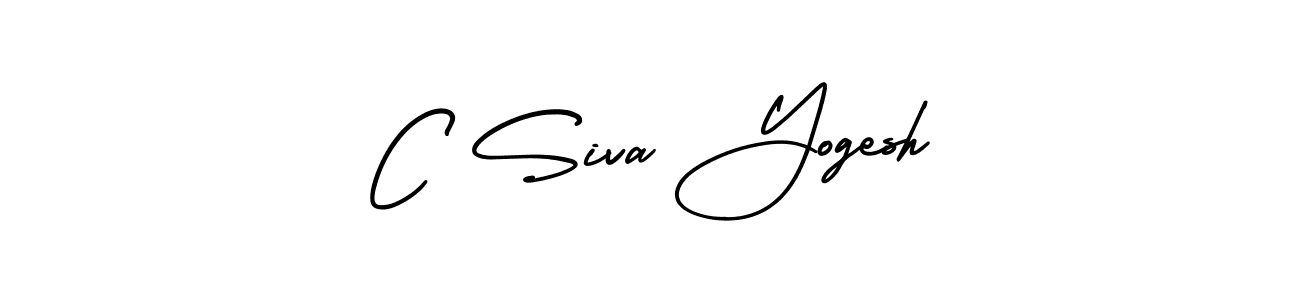 Also You can easily find your signature by using the search form. We will create C Siva Yogesh name handwritten signature images for you free of cost using AmerikaSignatureDemo-Regular sign style. C Siva Yogesh signature style 3 images and pictures png