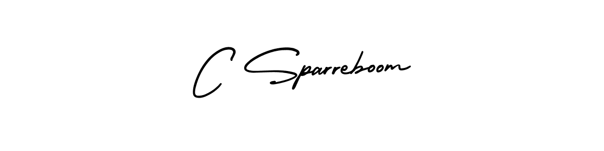 C Sparreboom stylish signature style. Best Handwritten Sign (AmerikaSignatureDemo-Regular) for my name. Handwritten Signature Collection Ideas for my name C Sparreboom. C Sparreboom signature style 3 images and pictures png