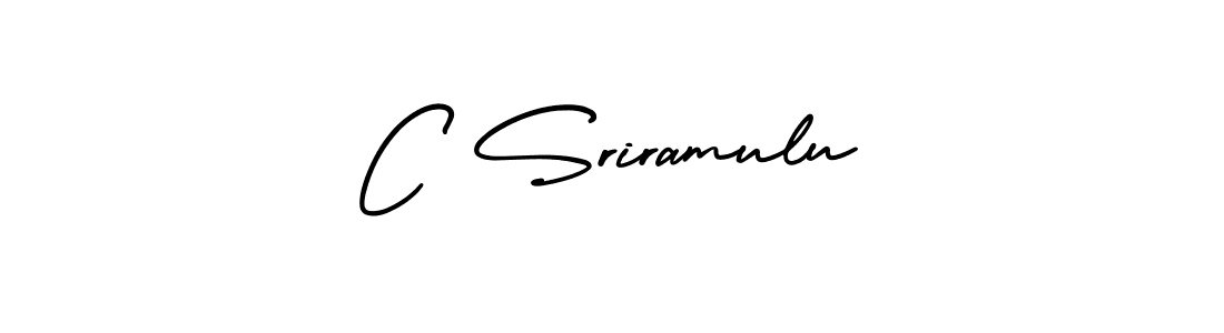 Make a beautiful signature design for name C Sriramulu. Use this online signature maker to create a handwritten signature for free. C Sriramulu signature style 3 images and pictures png