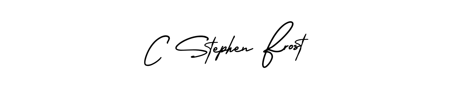 C Stephen Frost stylish signature style. Best Handwritten Sign (AmerikaSignatureDemo-Regular) for my name. Handwritten Signature Collection Ideas for my name C Stephen Frost. C Stephen Frost signature style 3 images and pictures png