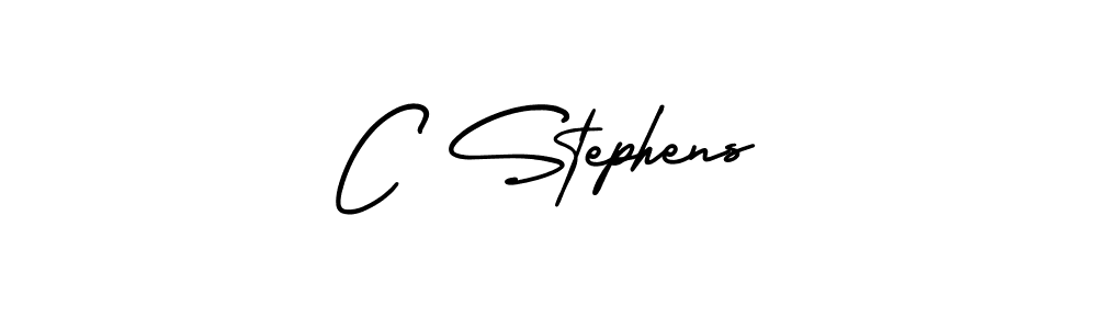 The best way (AmerikaSignatureDemo-Regular) to make a short signature is to pick only two or three words in your name. The name C Stephens include a total of six letters. For converting this name. C Stephens signature style 3 images and pictures png