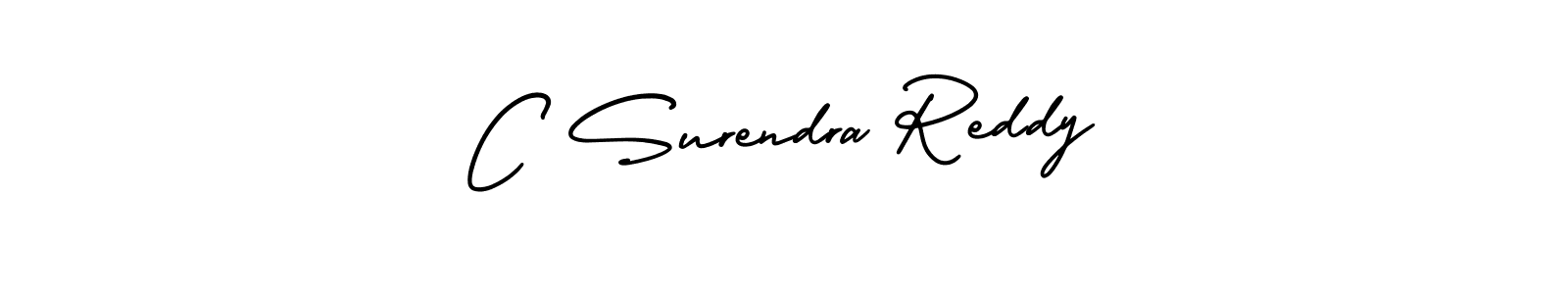 Make a beautiful signature design for name C Surendra Reddy. With this signature (AmerikaSignatureDemo-Regular) style, you can create a handwritten signature for free. C Surendra Reddy signature style 3 images and pictures png