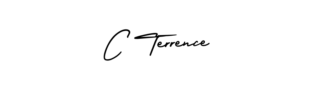 if you are searching for the best signature style for your name C Terrence. so please give up your signature search. here we have designed multiple signature styles  using AmerikaSignatureDemo-Regular. C Terrence signature style 3 images and pictures png