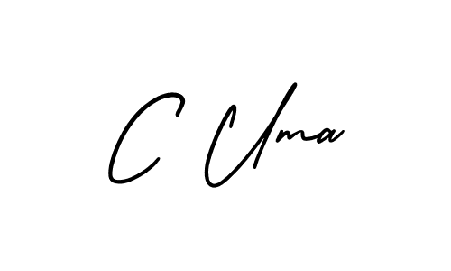 It looks lik you need a new signature style for name C Uma. Design unique handwritten (AmerikaSignatureDemo-Regular) signature with our free signature maker in just a few clicks. C Uma signature style 3 images and pictures png