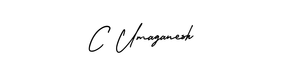 You should practise on your own different ways (AmerikaSignatureDemo-Regular) to write your name (C Umaganesh) in signature. don't let someone else do it for you. C Umaganesh signature style 3 images and pictures png