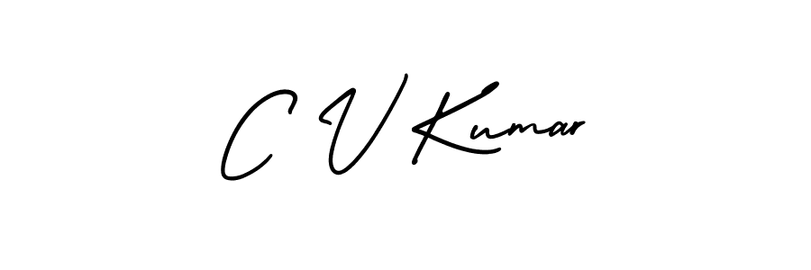 C V Kumar stylish signature style. Best Handwritten Sign (AmerikaSignatureDemo-Regular) for my name. Handwritten Signature Collection Ideas for my name C V Kumar. C V Kumar signature style 3 images and pictures png