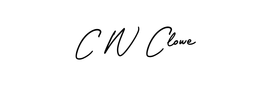 It looks lik you need a new signature style for name C W Clowe. Design unique handwritten (AmerikaSignatureDemo-Regular) signature with our free signature maker in just a few clicks. C W Clowe signature style 3 images and pictures png