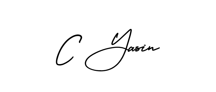 It looks lik you need a new signature style for name C Yasin. Design unique handwritten (AmerikaSignatureDemo-Regular) signature with our free signature maker in just a few clicks. C Yasin signature style 3 images and pictures png