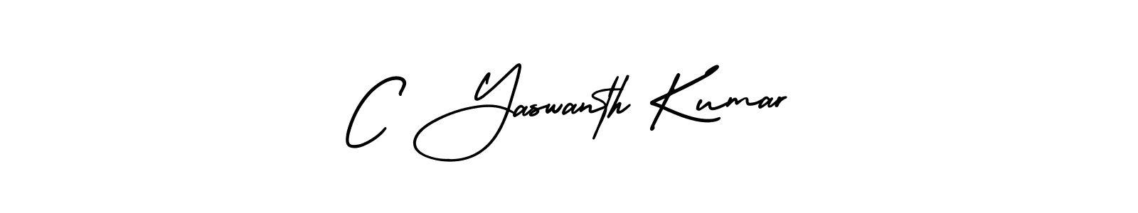 C Yaswanth Kumar stylish signature style. Best Handwritten Sign (AmerikaSignatureDemo-Regular) for my name. Handwritten Signature Collection Ideas for my name C Yaswanth Kumar. C Yaswanth Kumar signature style 3 images and pictures png