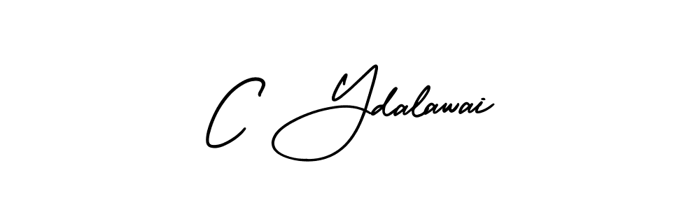 Similarly AmerikaSignatureDemo-Regular is the best handwritten signature design. Signature creator online .You can use it as an online autograph creator for name C Ydalawai. C Ydalawai signature style 3 images and pictures png