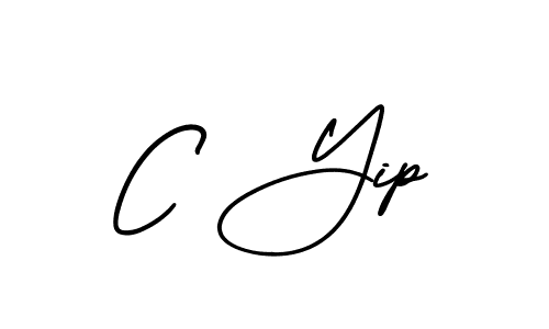 It looks lik you need a new signature style for name C Yip. Design unique handwritten (AmerikaSignatureDemo-Regular) signature with our free signature maker in just a few clicks. C Yip signature style 3 images and pictures png