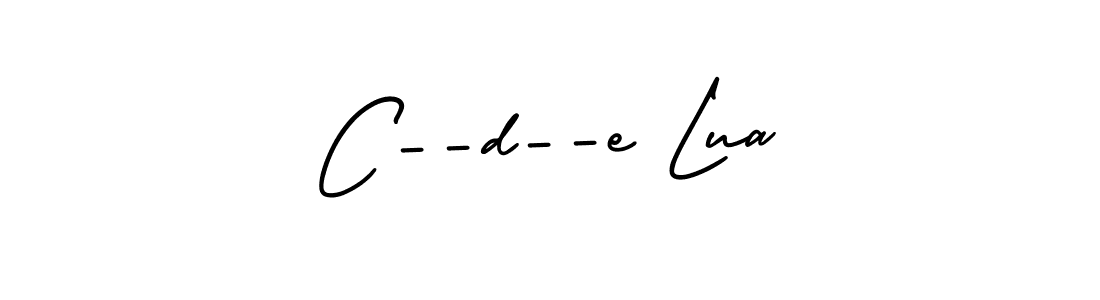 Make a beautiful signature design for name C--d--e Lua. With this signature (AmerikaSignatureDemo-Regular) style, you can create a handwritten signature for free. C--d--e Lua signature style 3 images and pictures png