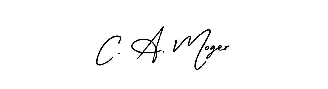 Also You can easily find your signature by using the search form. We will create C. A. Moger name handwritten signature images for you free of cost using AmerikaSignatureDemo-Regular sign style. C. A. Moger signature style 3 images and pictures png