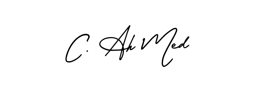 You can use this online signature creator to create a handwritten signature for the name C. Ah Med. This is the best online autograph maker. C. Ah Med signature style 3 images and pictures png