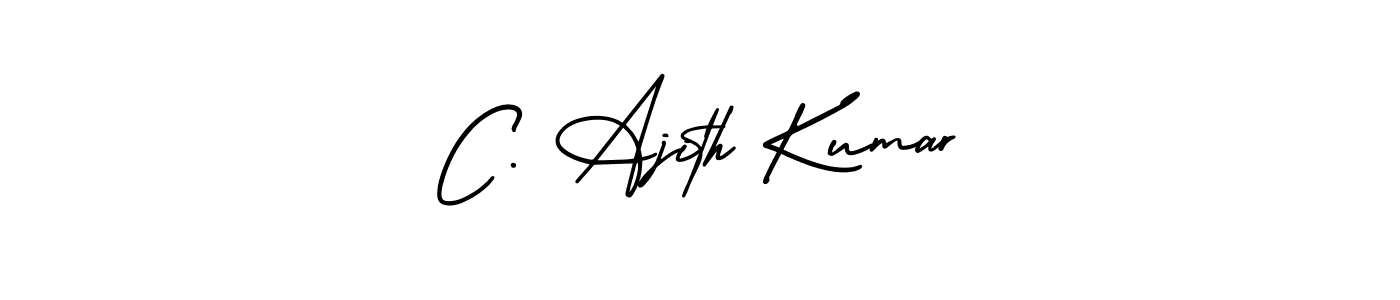 Make a beautiful signature design for name C. Ajith Kumar. Use this online signature maker to create a handwritten signature for free. C. Ajith Kumar signature style 3 images and pictures png