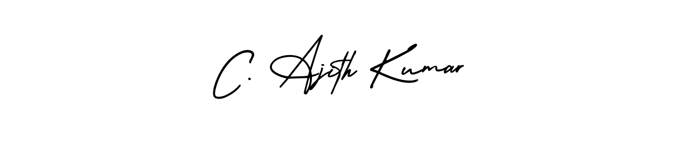 Make a beautiful signature design for name C. Ajith Kumar. Use this online signature maker to create a handwritten signature for free. C. Ajith Kumar signature style 3 images and pictures png