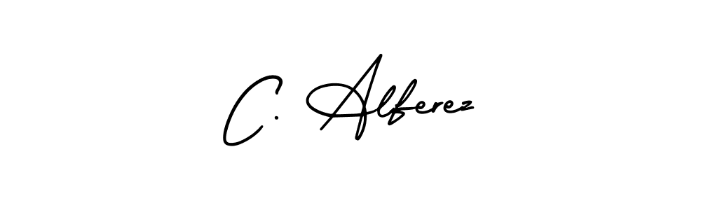 Once you've used our free online signature maker to create your best signature AmerikaSignatureDemo-Regular style, it's time to enjoy all of the benefits that C. Alferez name signing documents. C. Alferez signature style 3 images and pictures png