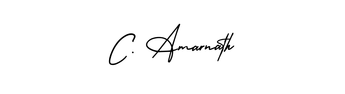 Design your own signature with our free online signature maker. With this signature software, you can create a handwritten (AmerikaSignatureDemo-Regular) signature for name C. Amarnath. C. Amarnath signature style 3 images and pictures png