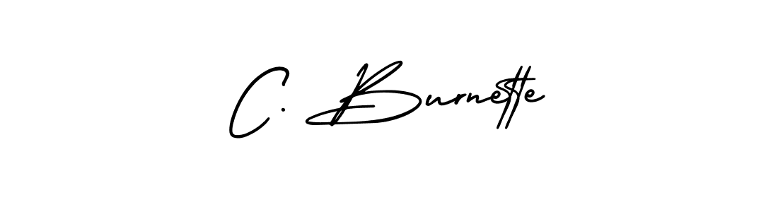 C. Burnette stylish signature style. Best Handwritten Sign (AmerikaSignatureDemo-Regular) for my name. Handwritten Signature Collection Ideas for my name C. Burnette. C. Burnette signature style 3 images and pictures png