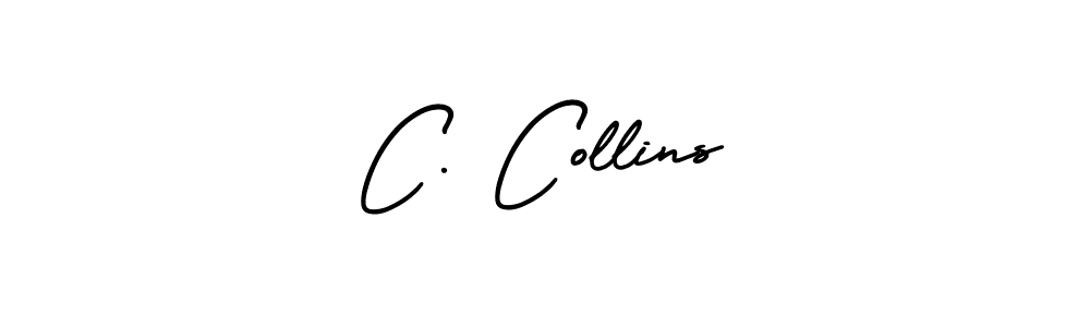 How to make C. Collins signature? AmerikaSignatureDemo-Regular is a professional autograph style. Create handwritten signature for C. Collins name. C. Collins signature style 3 images and pictures png