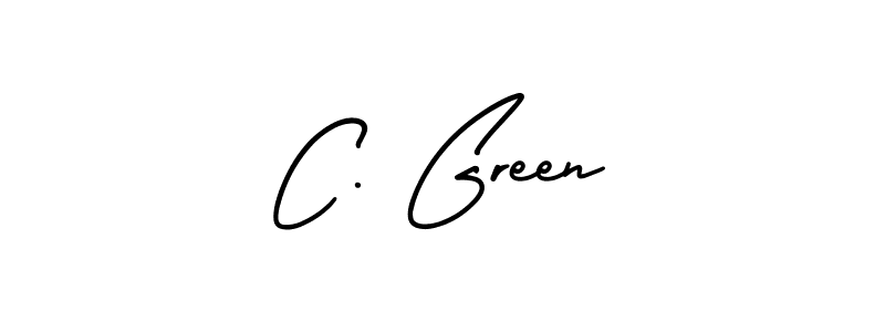 The best way (AmerikaSignatureDemo-Regular) to make a short signature is to pick only two or three words in your name. The name C. Green include a total of six letters. For converting this name. C. Green signature style 3 images and pictures png