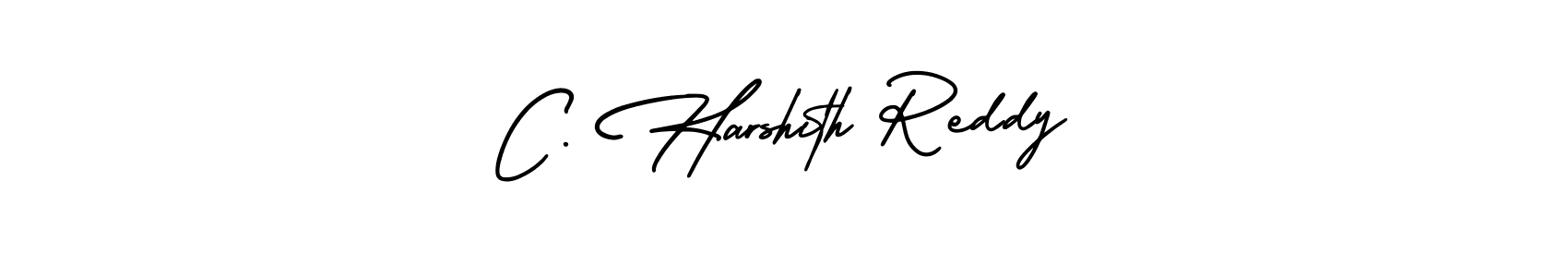 Make a beautiful signature design for name C. Harshith Reddy. With this signature (AmerikaSignatureDemo-Regular) style, you can create a handwritten signature for free. C. Harshith Reddy signature style 3 images and pictures png