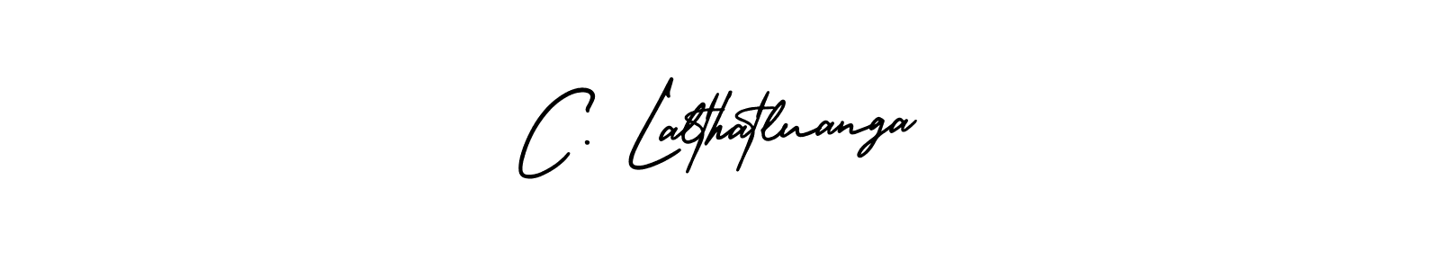 It looks lik you need a new signature style for name C. Lalthatluanga. Design unique handwritten (AmerikaSignatureDemo-Regular) signature with our free signature maker in just a few clicks. C. Lalthatluanga signature style 3 images and pictures png