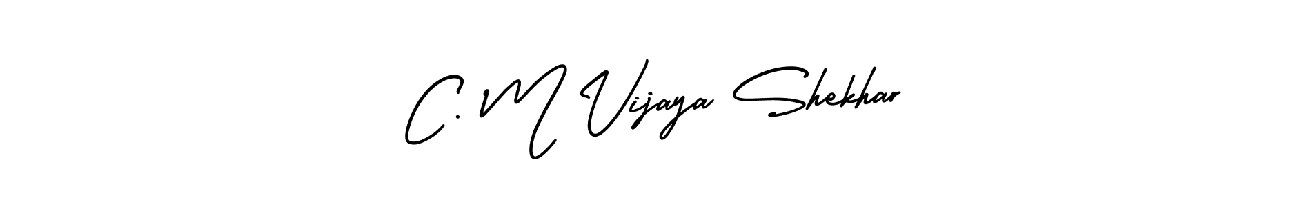 C. M Vijaya Shekhar stylish signature style. Best Handwritten Sign (AmerikaSignatureDemo-Regular) for my name. Handwritten Signature Collection Ideas for my name C. M Vijaya Shekhar. C. M Vijaya Shekhar signature style 3 images and pictures png