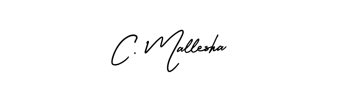 It looks lik you need a new signature style for name C. Mallesha. Design unique handwritten (AmerikaSignatureDemo-Regular) signature with our free signature maker in just a few clicks. C. Mallesha signature style 3 images and pictures png