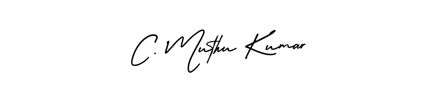 How to make C. Muthu Kumar name signature. Use AmerikaSignatureDemo-Regular style for creating short signs online. This is the latest handwritten sign. C. Muthu Kumar signature style 3 images and pictures png