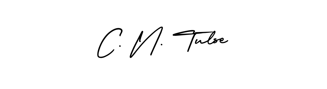 Design your own signature with our free online signature maker. With this signature software, you can create a handwritten (AmerikaSignatureDemo-Regular) signature for name C. N. Tulse. C. N. Tulse signature style 3 images and pictures png