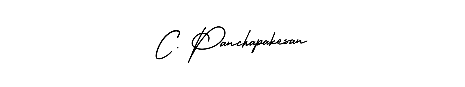 Use a signature maker to create a handwritten signature online. With this signature software, you can design (AmerikaSignatureDemo-Regular) your own signature for name C. Panchapakesan. C. Panchapakesan signature style 3 images and pictures png