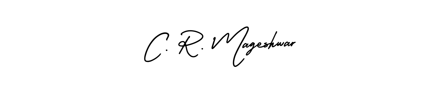 C. R. Mageshwar stylish signature style. Best Handwritten Sign (AmerikaSignatureDemo-Regular) for my name. Handwritten Signature Collection Ideas for my name C. R. Mageshwar. C. R. Mageshwar signature style 3 images and pictures png