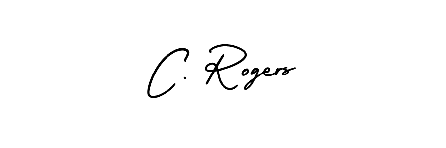 Use a signature maker to create a handwritten signature online. With this signature software, you can design (AmerikaSignatureDemo-Regular) your own signature for name C. Rogers. C. Rogers signature style 3 images and pictures png