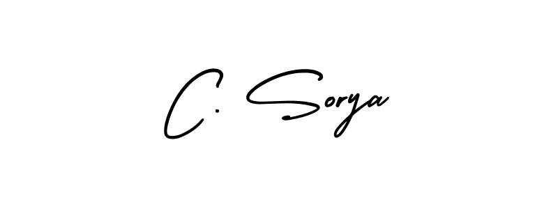 Here are the top 10 professional signature styles for the name C. Sorya. These are the best autograph styles you can use for your name. C. Sorya signature style 3 images and pictures png