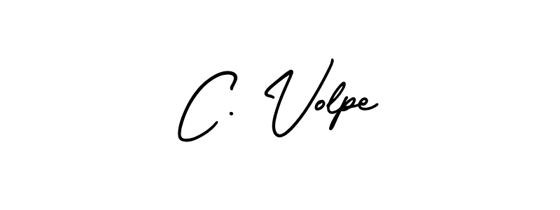 Design your own signature with our free online signature maker. With this signature software, you can create a handwritten (AmerikaSignatureDemo-Regular) signature for name C. Volpe. C. Volpe signature style 3 images and pictures png