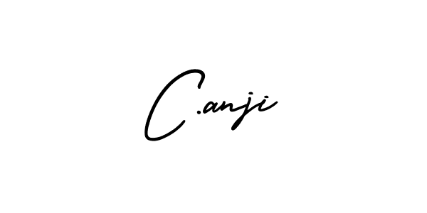 Create a beautiful signature design for name C.anji. With this signature (AmerikaSignatureDemo-Regular) fonts, you can make a handwritten signature for free. C.anji signature style 3 images and pictures png