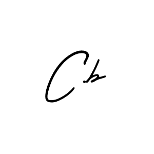 Design your own signature with our free online signature maker. With this signature software, you can create a handwritten (AmerikaSignatureDemo-Regular) signature for name C.b. C.b signature style 3 images and pictures png