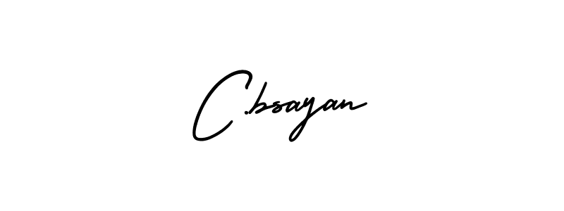 How to make C.bsayan signature? AmerikaSignatureDemo-Regular is a professional autograph style. Create handwritten signature for C.bsayan name. C.bsayan signature style 3 images and pictures png