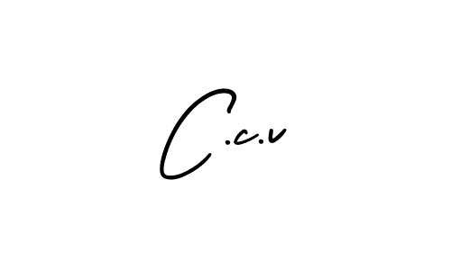 Design your own signature with our free online signature maker. With this signature software, you can create a handwritten (AmerikaSignatureDemo-Regular) signature for name C.c.v. C.c.v signature style 3 images and pictures png